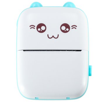 Portable Mini Stickers Label Photo Printer, Blue