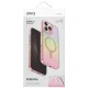 Uniq Iridescia Magclick Charging dėklas, skirtas iPhone 16 Pro Max, rožinis
