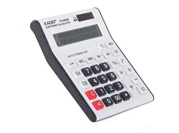 Desktop Calculator with 12-Digit Display, White