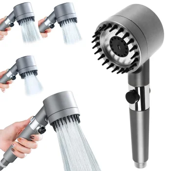 Dušo galvutė su filtru, 3 režimais ir stabdymo mygtuku