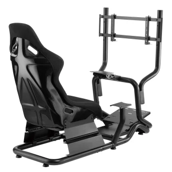 NanoRS RS702 Racing Simulator Cockpit with Seat and Wheel Stand, up to 130kg, up to 50"