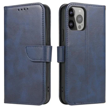 Atverčiamasis dėklas Magnet Case, skirtas Samsung Galaxy S24 FE, mėlynas