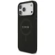 Guess Saffiano Classic Logo MagSafe dėklas iPhone 17 Pro Max / 18 Pro Max, juodas