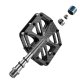 Rockbros C525 anglies pluošto dviračio pedalai (Juodi)