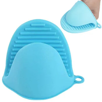 Silicone Pot Holder Pinch Mitt, Blue, 8×10 cm