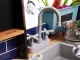 Case medinė žaislinė virtuvėlė vaikams LOFT su priedais, 96 cm
