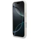 Guess FW Resin Logo dėklas iPhone 17 Pro telefonui, smėlio spalvos