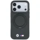 Dėklas BMW Kevlar Ring Stand 360 MagSafe telefonui iPhone 18 Pro Max / 17 Pro Max, juodas