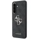 Dėklas Guess Leather 4G Metal Logo telefonui Samsung Galaxy A37 5G, juodas
