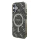 Guess dėklas iPhone 16 Plus telefonui IML 4G Background MagSafe, rudas