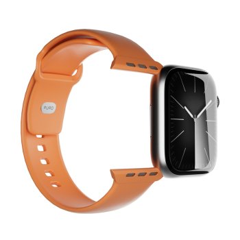 Puro Icon dirželis Apple Watch 44/45/46/49mm laikrodžiui, oranžinis