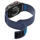 Spigen Athlex Air 2 dirželis Apple Watch (44 / 45 / 46 / 49 mm), tamsiai mėlynas