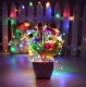 Baterijomis maitinama LED girlianda, 100 LED, 10 m, įvairiaspalvė