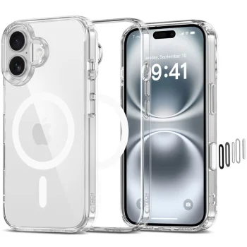 Tech-Protect Flexair Hybrid CC MagSafe Case for iPhone 16 Clear