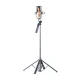 Asmenukių lazda - trikojis WH181D-Y1S (1.75m) su dviguba LED lempa, juodas