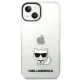 Karl Lagerfeld Choupette Body dėklas, skirtas iPhone 14 Plus, skaidrus