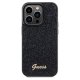 Guess dėklas iPhone 14 Pro Max telefonui Disco Metal Script, juodas