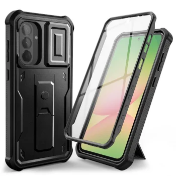 Dėklas Tech-Protect Kevlar Cam+ skirtas Samsung Galaxy A56 5G, juodas