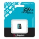 Atminties kortelė Kingston Canvas Go Plus 256GB MicroSDXC, juoda