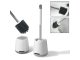 Silicone Toilet Brush 43 cm, White/Gray