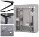 Massido Medžiaginė Spinta Su Stalčiais - Pilka