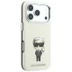 Karl Lagerfeld Smooth Ikonik Sketch MagSafe dėklas iPhone 18 Pro / 17 Pro, smėlio spalvos