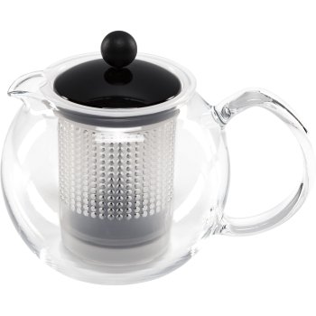 Bodum ASSAM arbatinukas su plastikiniu filtru, 0.5L, juodas