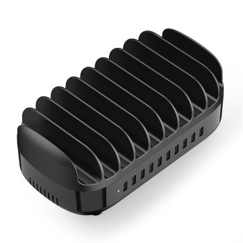 USB įkrovimo stotelė Orico DUK-10P-V1, 10x USB-A, juoda