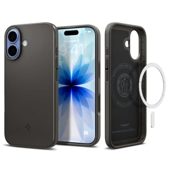 Spigen Thin Fit MagSafe dėklas telefonui iPhone 17, pilkas