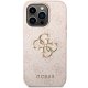 Guess iPhone 15 Pro Max Case 4G Big Metal Logo, Pink