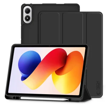 Planšetinio kompiuterio dėklas TechProtect SmartCase Pen, Poco Pad M1 / Redmi Pad 2 Pro 12.1, juodas