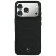 Mercedes Leather Mesh with Bow Line MagSafe dėklas iPhone 18 Pro Max / 17 Pro Max, juodas