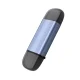 Wozinsky WCR-5G atminties kortelių skaitytuvas SD ir microSD, USB-A / USB-C 3.0, pilkas