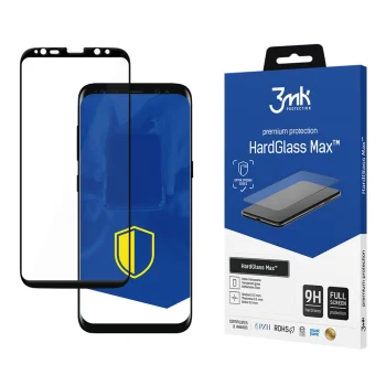 Apsauginis stiklas 3mk HardGlass Max, Samsung Galaxy S8 / S9, juodas