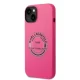 Karl Lagerfeld Silicone RSG dėklas iPhone 14 Plus telefonui (Rožinis)