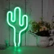 Decorative LED Neon Cactus Lamp, Green