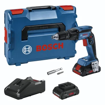 Akumuliatorinis gipskartonio suktuvas Bosch GTB 18V-45 (2x 4.0Ah, GAL 18V-40, L-BOXX)