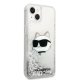 Karl Lagerfeld dėklas iPhone 14 Plus telefonui, Silver