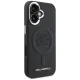 Karl Lagerfeld Initial & Metal Logo MagSafe dėklas iPhone 16, juodas