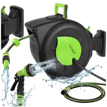 Automatinė sodo žarnos ritė Gardlov 30m, montuojama prie sienos