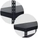 Folding Metal Rack Shelf for Home Office Warehouse, 183x90x45cm, Black