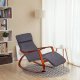 ModernHome supamasis krėslas su reguliuojama atrama kojoms, pilkas / riešuto