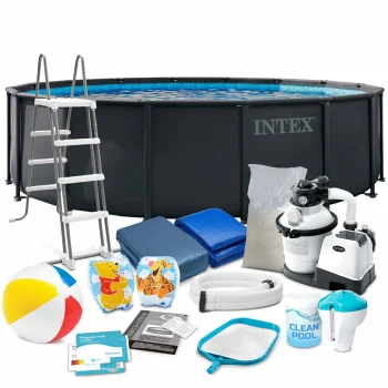 Intex 26326 Frame Pool with Sand Filter Pump and Accessories, 488 x 122 cm