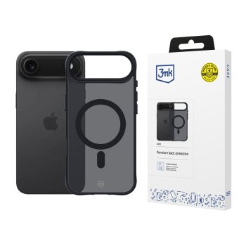 3Mk Protection iPhone 17 Air Case Smoke MagCase, Black Semi-Transparent