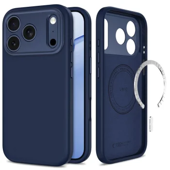 Dėklas Tech-Protect Uniq MagSafe CC skirtas iPhone 18 Pro Max / 17 Pro Max, tamsiai mėlynas