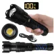 Taktikinis LED žibintuvėlis Trizand 26949, 1500 lm, 5000 mAh, juodas