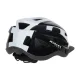 Ikonka Rallex Bicycle Helmet, Adjustable, Black/White, M (54-58 cm)