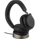 „Jabra Evolve2 75 MS“ belaidės ausinės su įkrovimo stovu, juodos