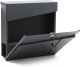 Modern Mailbox for Letters and Newspapers, Anthracite