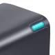 Sieninis įkroviklis Baseus GaN5 2x USB-C + USB, 65W su 1m laidu, pilkas